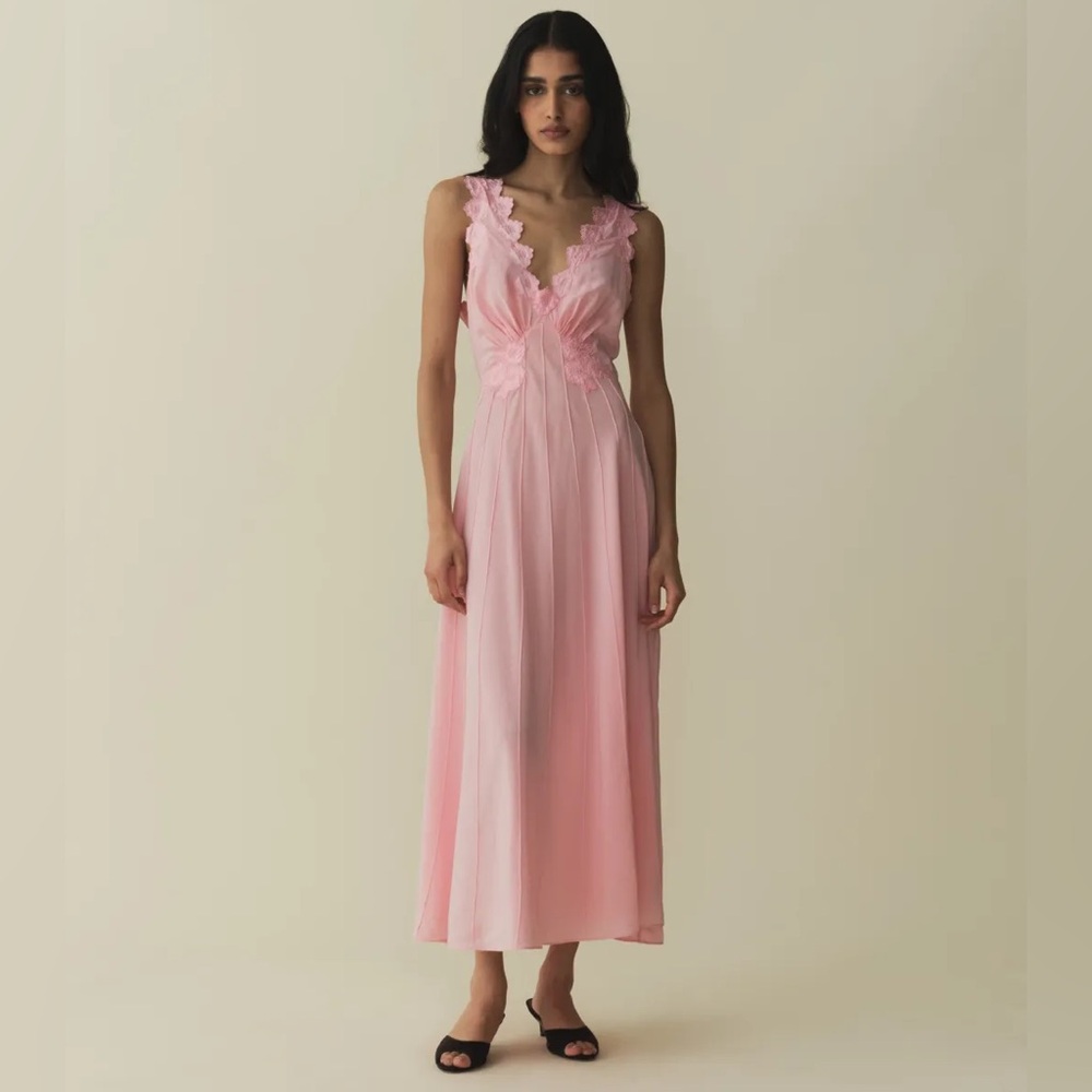 Doen Kelis Slip Dress in Abelia Pink BNWT